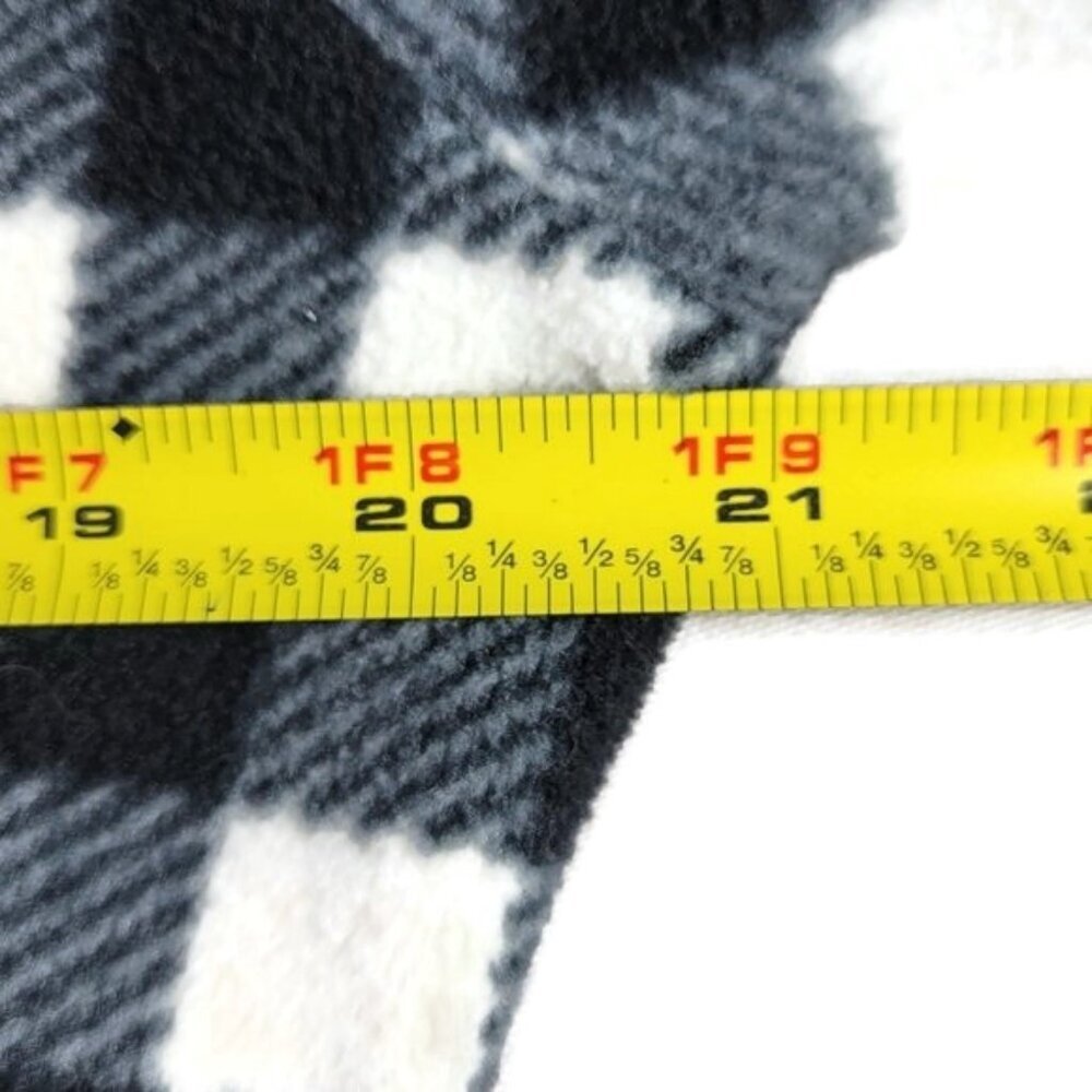 Lauren Ralph Lauren Quilted Puffer Jacket Size L Buffalo Plaid Fleece Arms Back - Picture 8 of 10